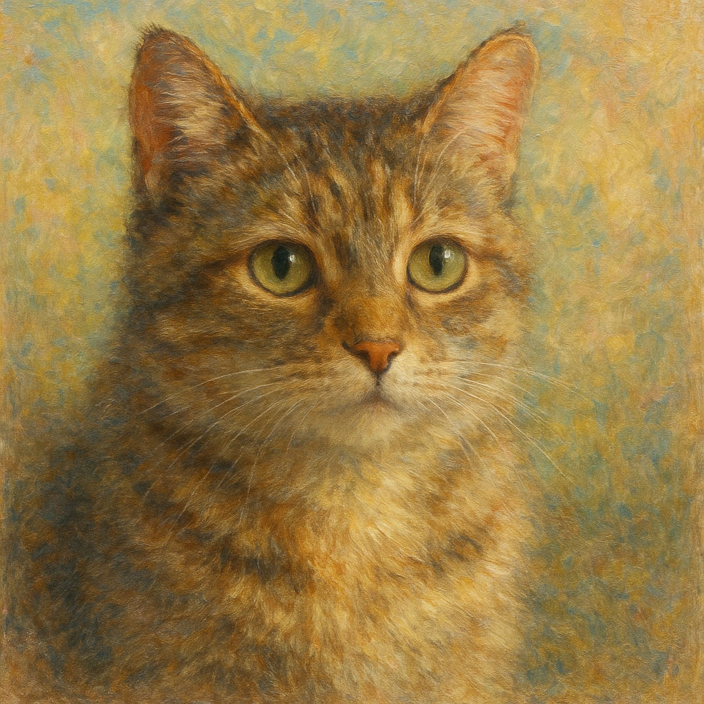 Portret kota - AI
